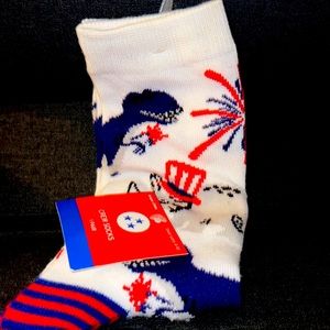 💎 NWT dinosaur socks blue white and red